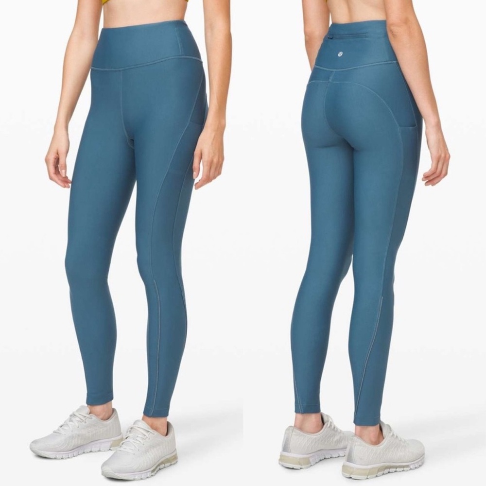 Lululemon Flurry Up Super High-Rise Tight 25” Leggings in Petrol Blue Size 4